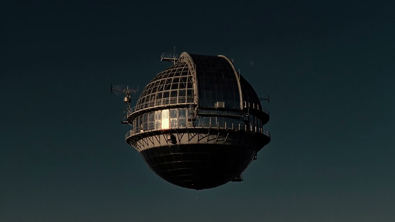 Observatoire flottant par nuit calme — AI video creation