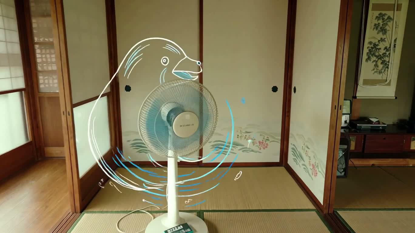 夏のチョークの幻影:冷蔵庫のホッキョクグマ — AI video creation