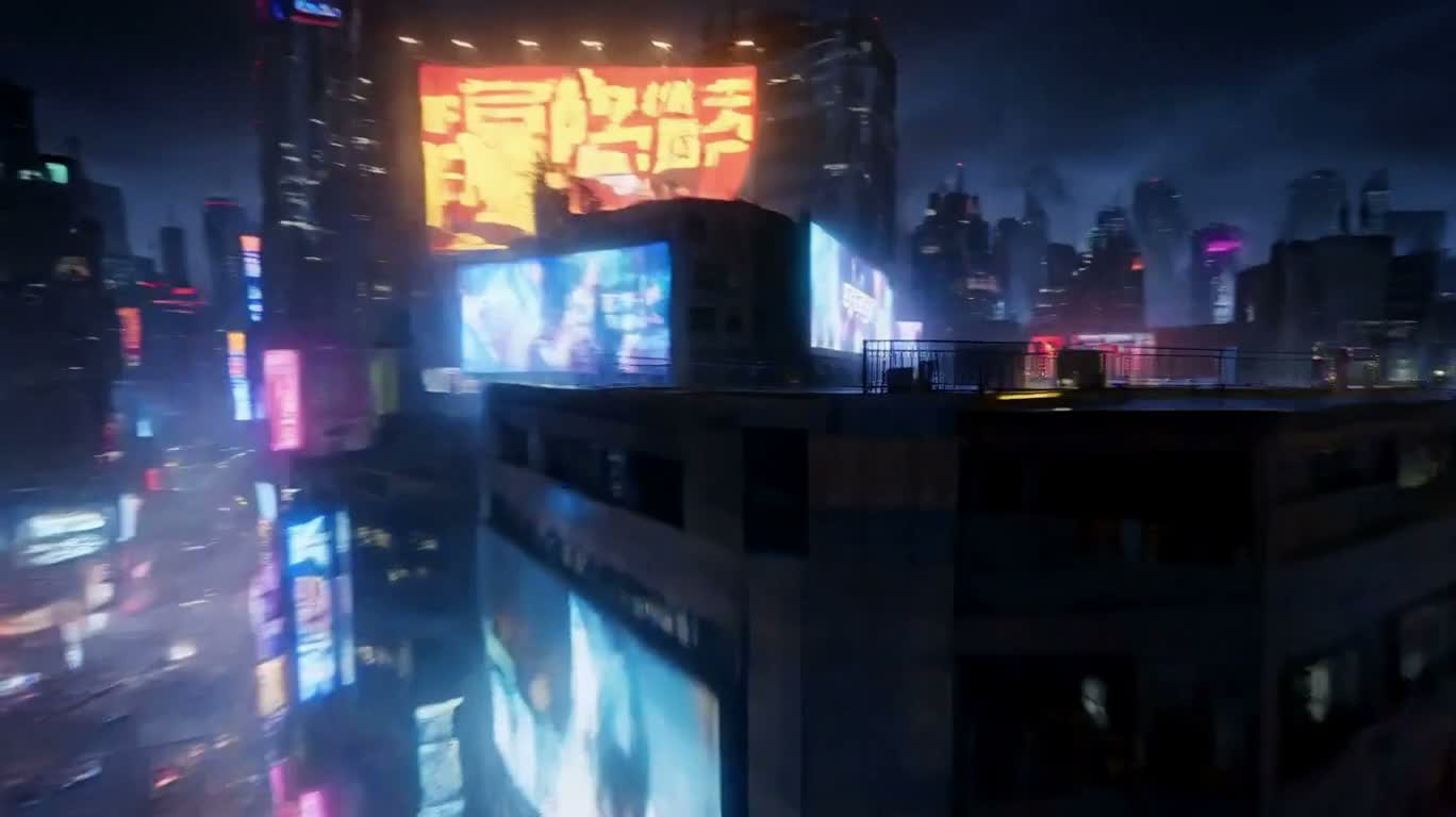 霓虹雨夜武士对决