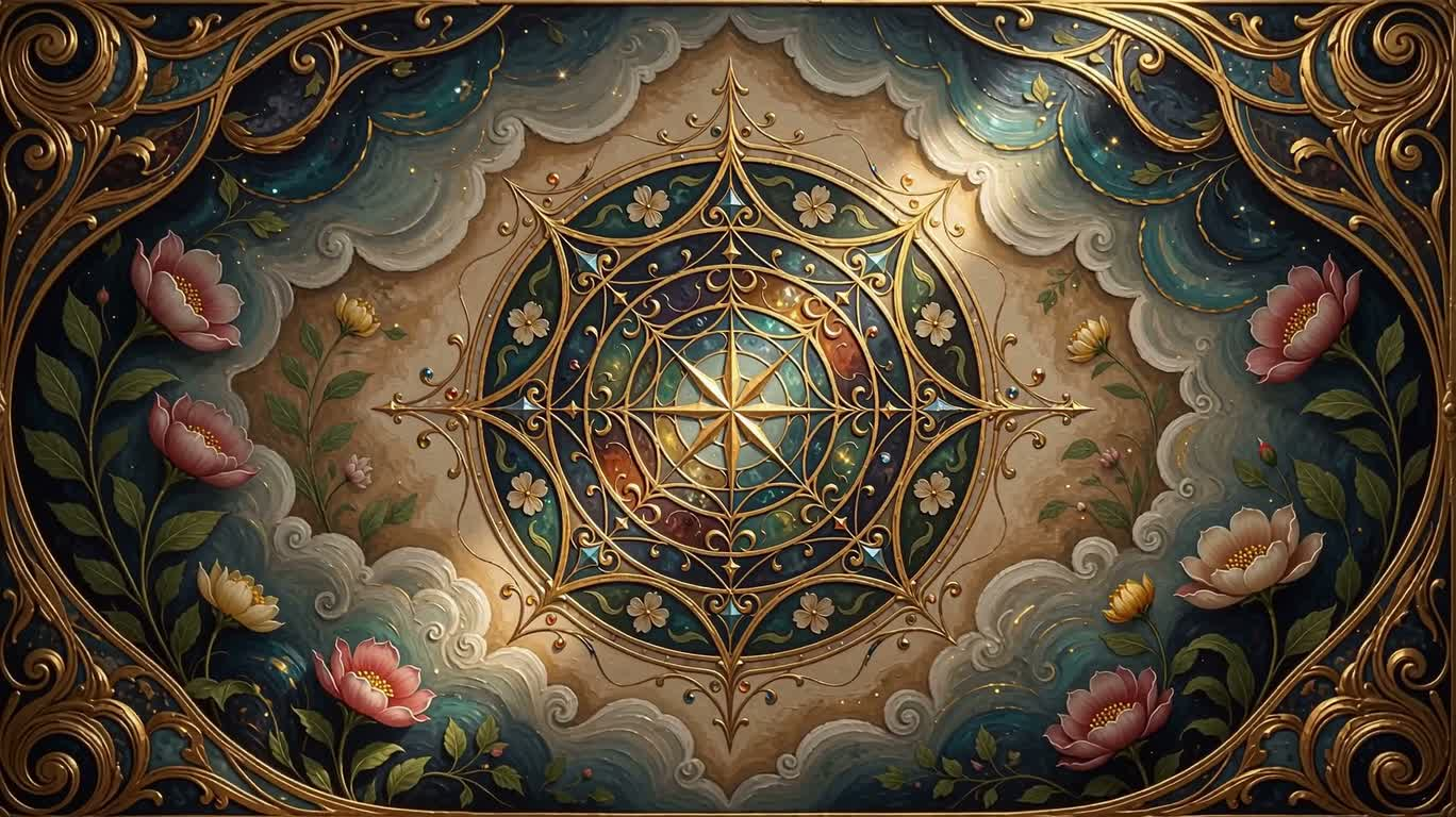 Peinture décorative d'autocollants sur le thème de la victoire fantastique — AI video creation