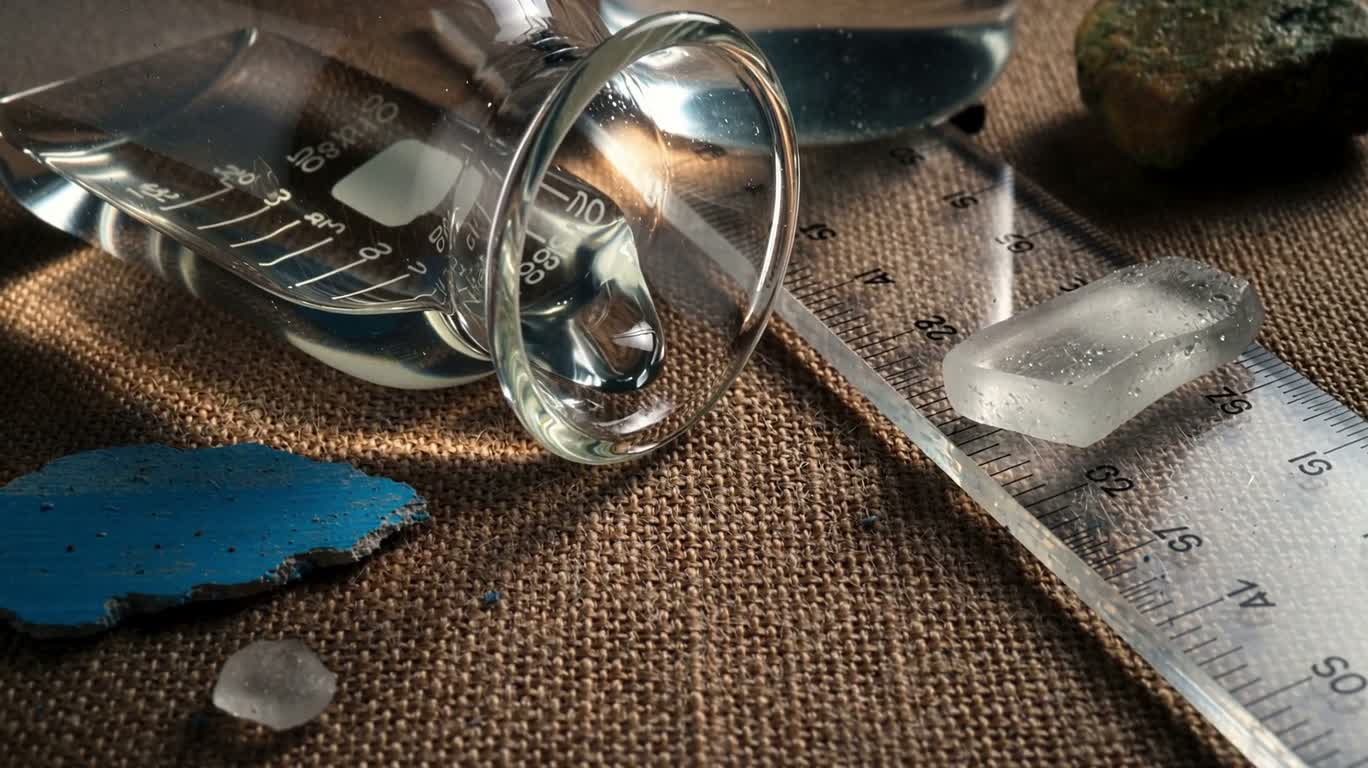 Microscopic Glycerin Experiment on Cotton Fabric — AI video creation