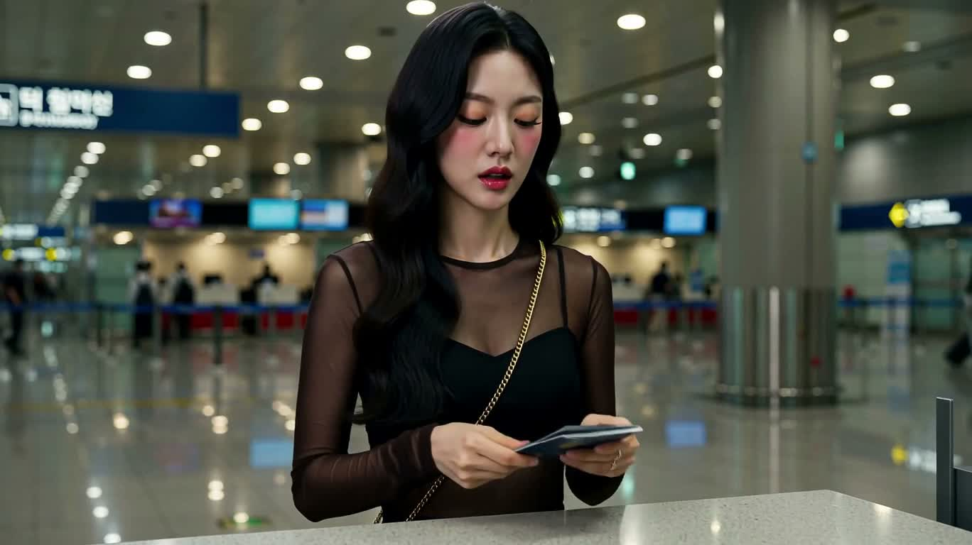 공항 카운터의 신분 반전