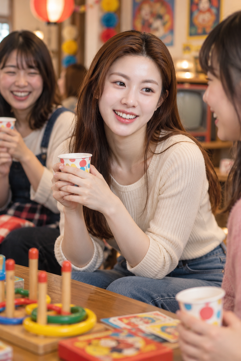 Candid Portrait of an Adult Woman After a Nostalgic Theme Event