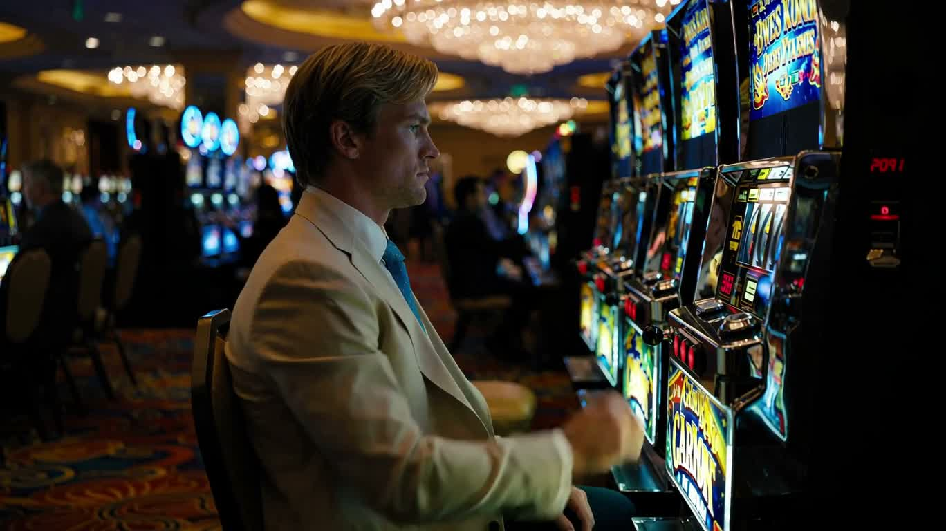Regards figés dans le casino