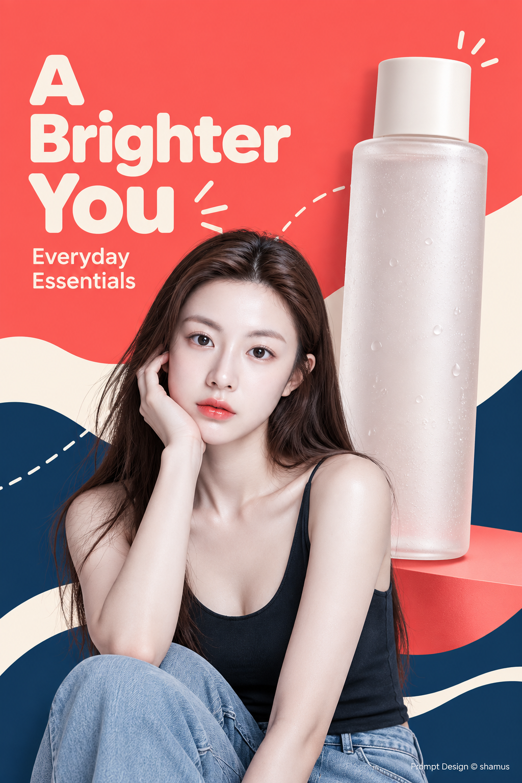 Poster thương mại điện tử độ tương phản cao phong cách Gen Z cho đồ dùng hằng ngày