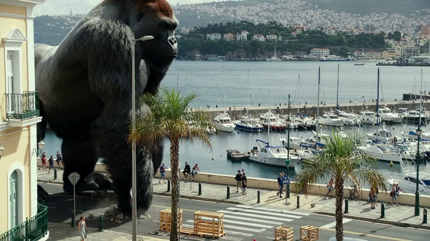 Vượn khổng lồ dạo bước trong vịnh Funchal