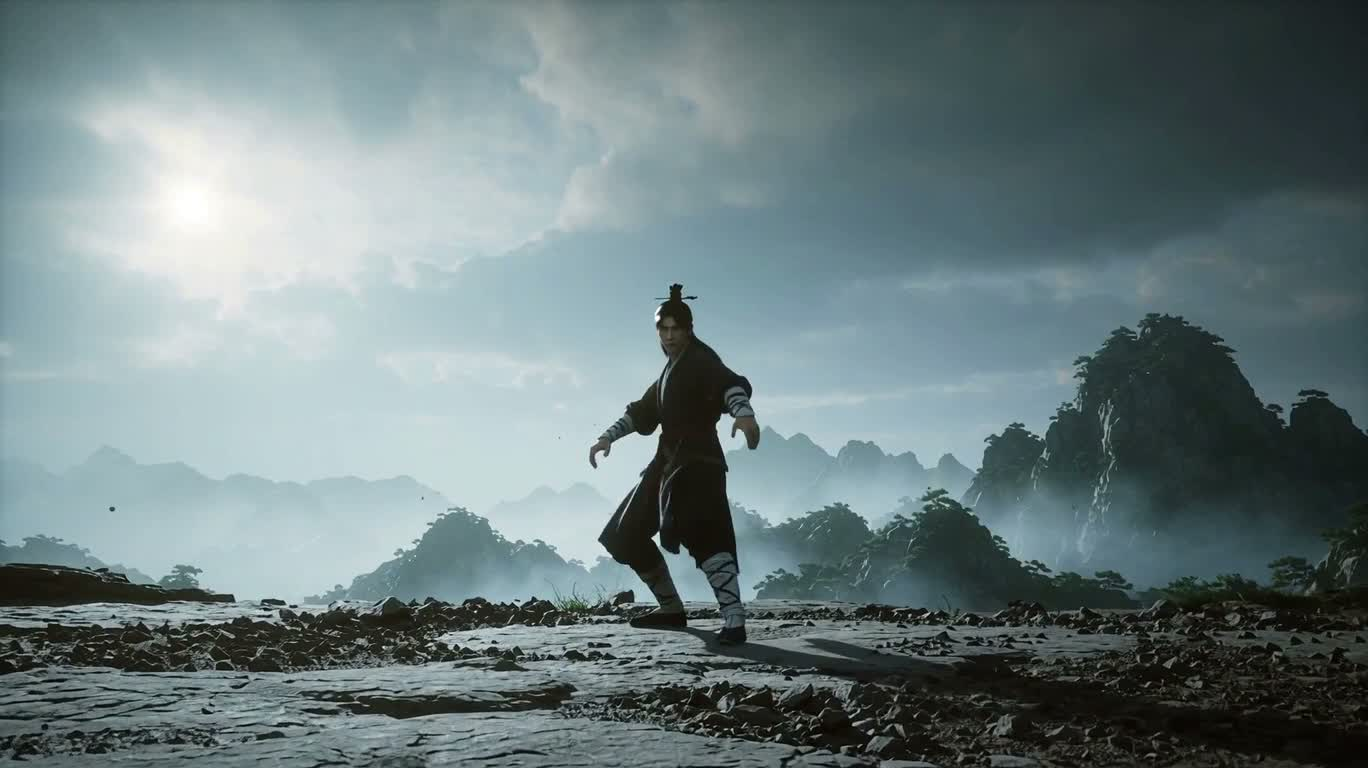 雲山の武者の無形の気勁