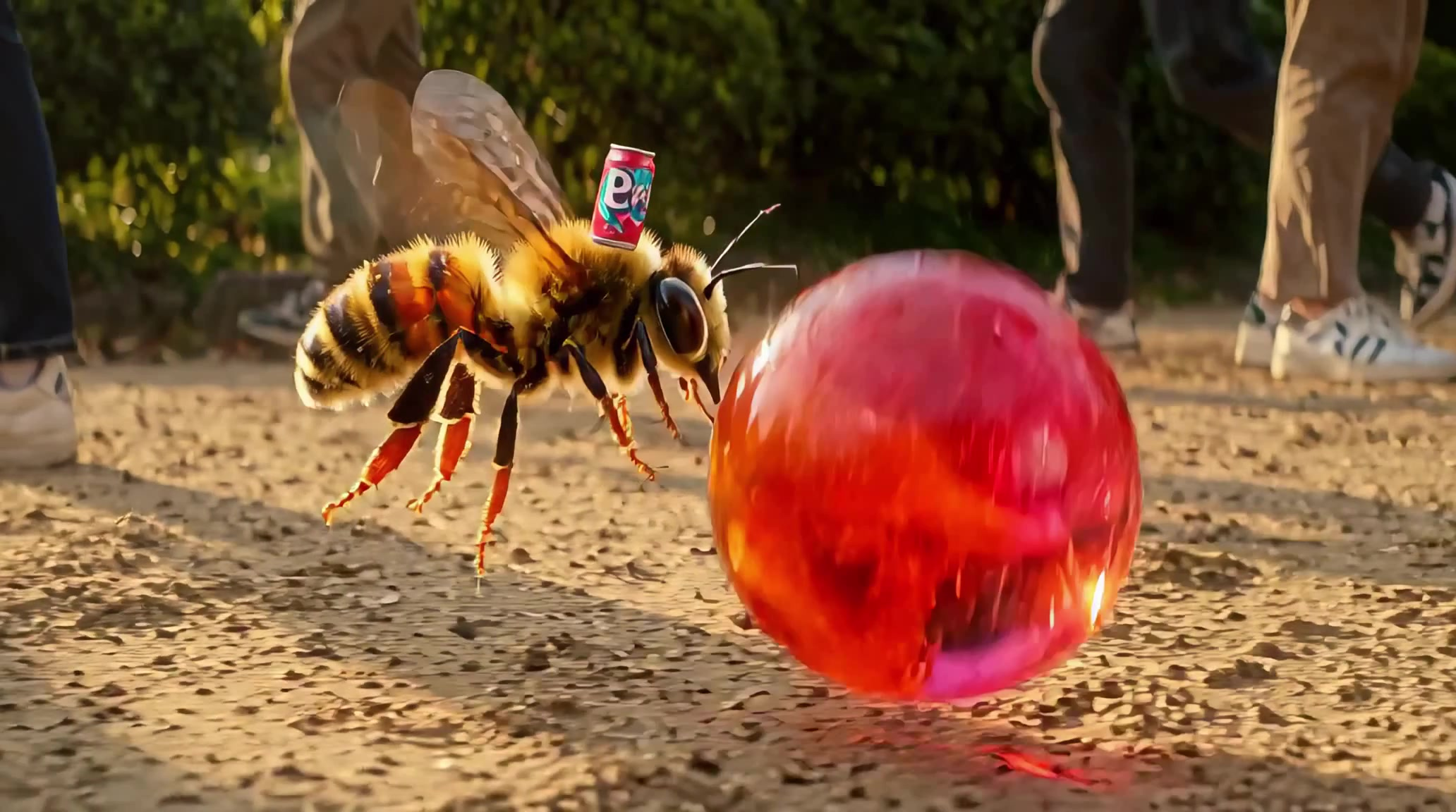 Abeille à vélo 25 secondes