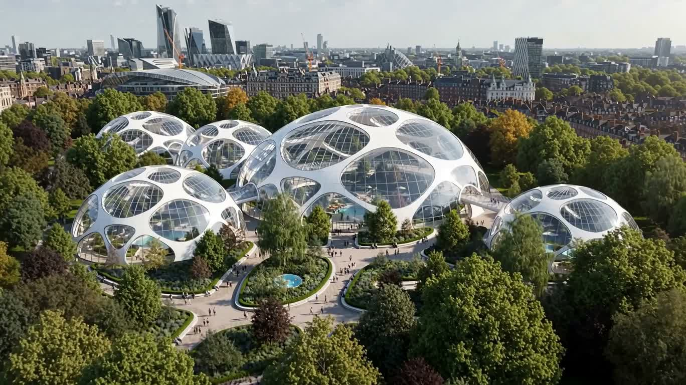 伦敦未来动物园穹顶全景