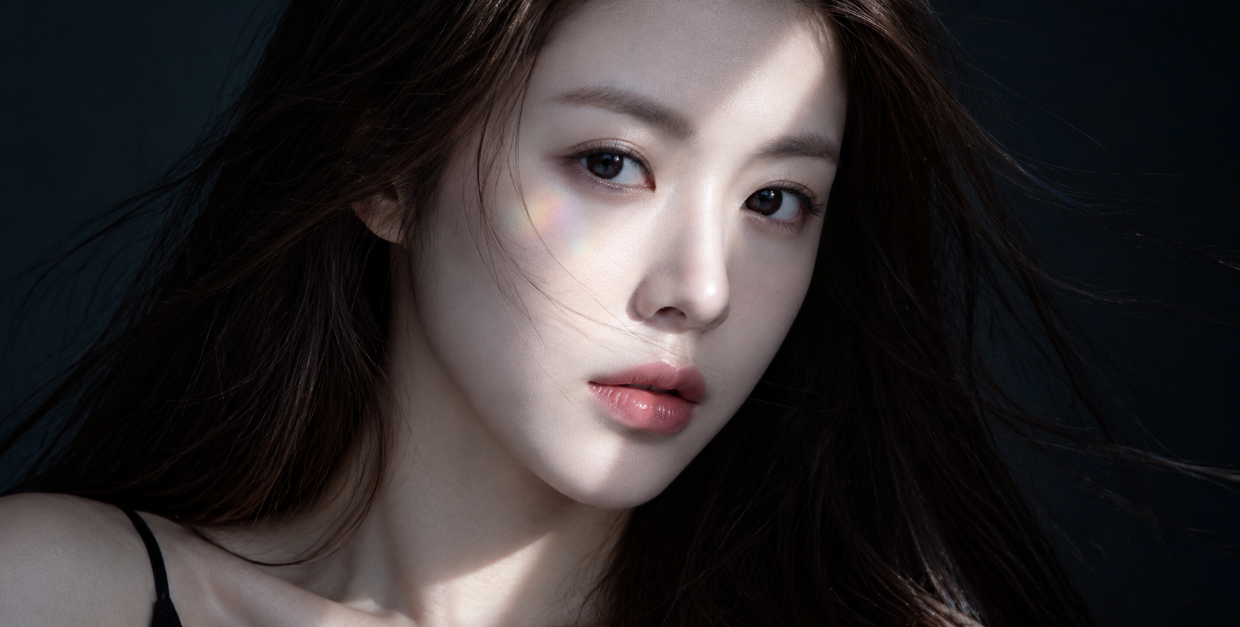 韩系清冷硬光成年女性特写肖像 — AI image creation