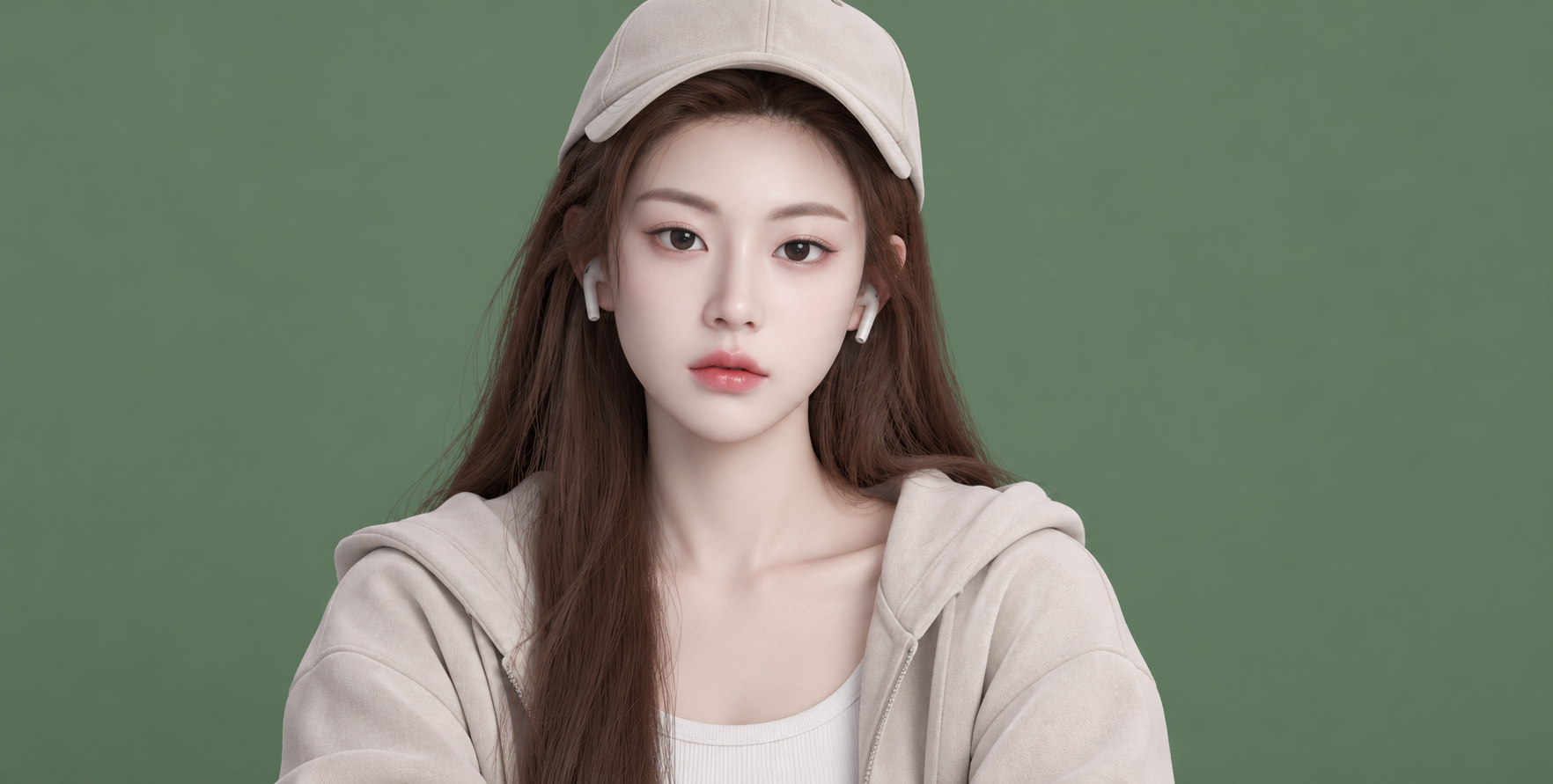 부드러운 미니멀 3D 캐릭터 초상화