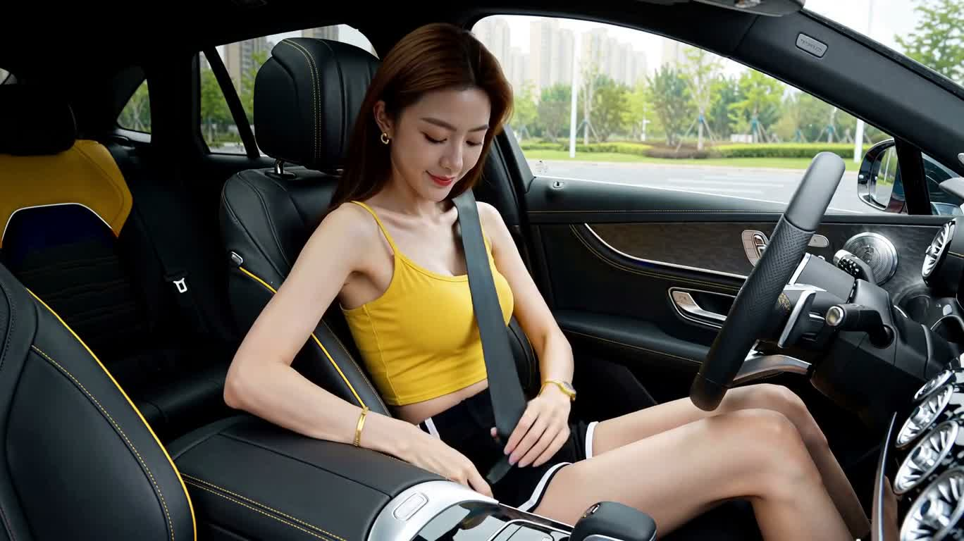 Ритмичное шоу преображения салона люксового авто