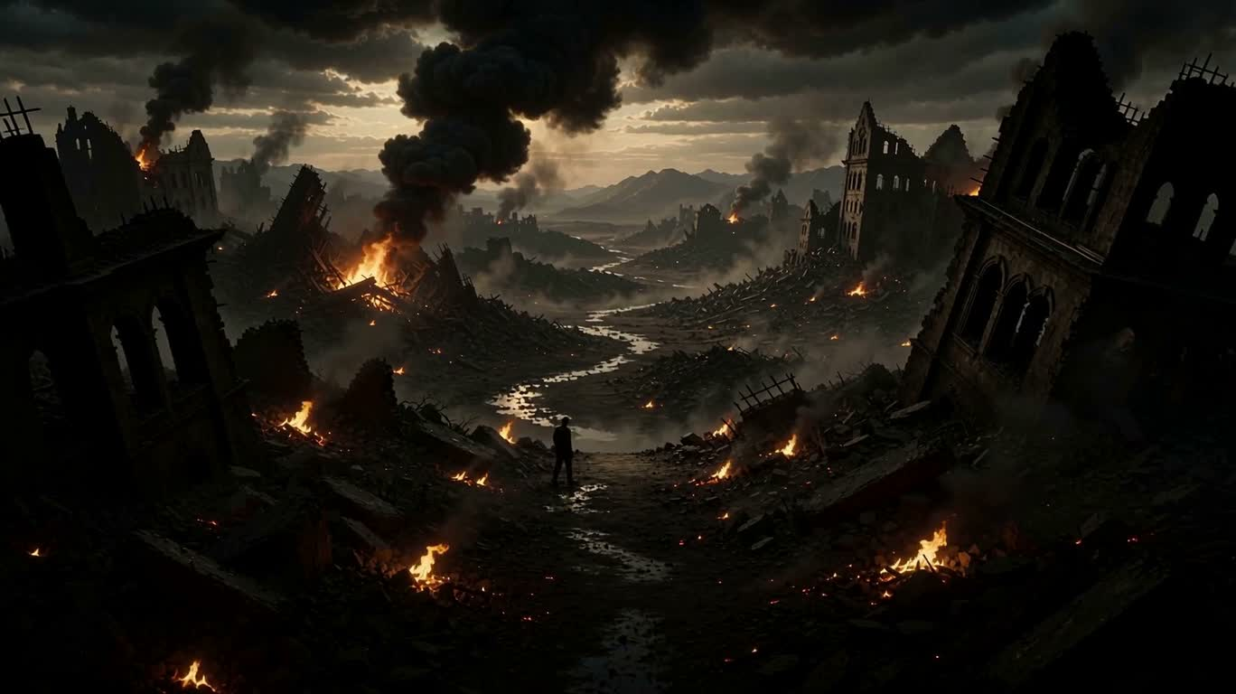 Enfer apocalyptique sur Terre — AI video creation