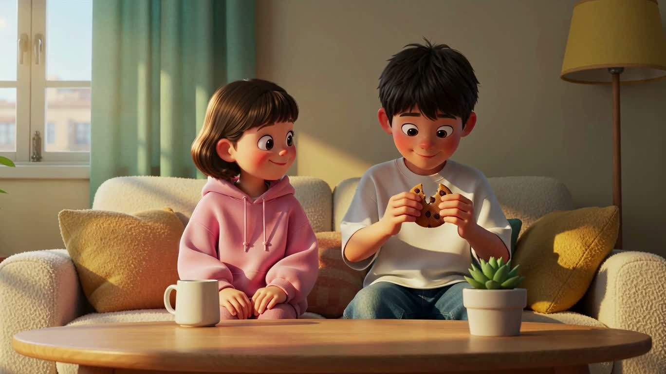 Chia sẻ bánh quy dưới nắng