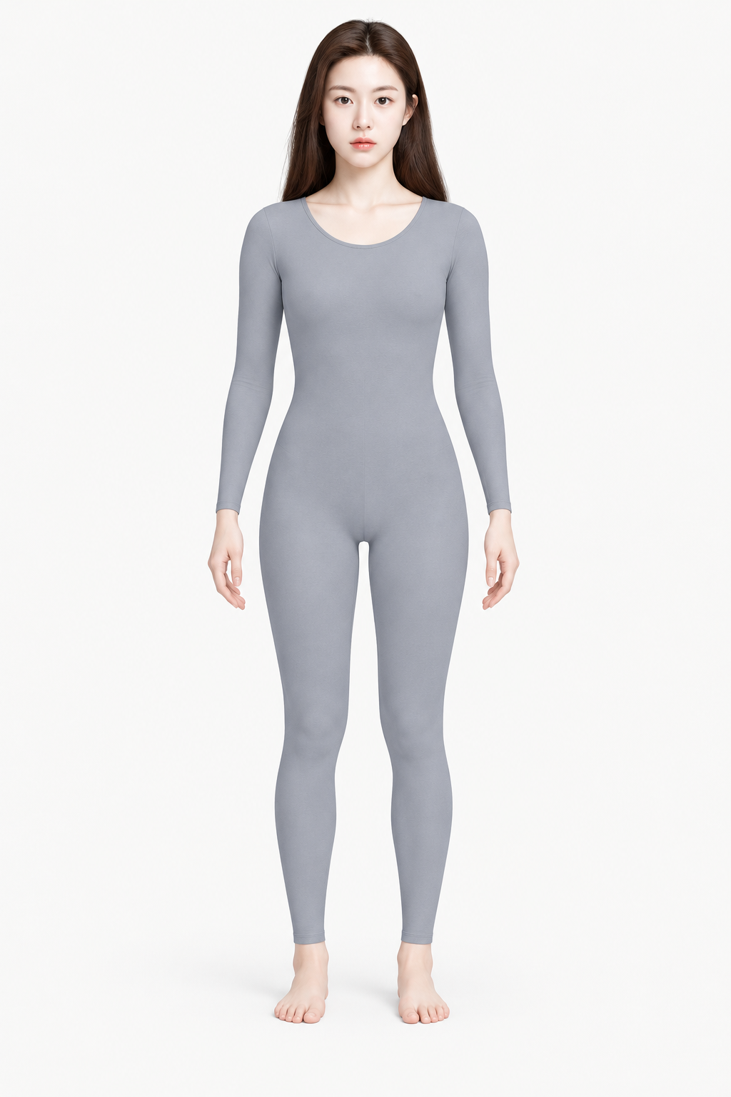 极简洁净风格的成年女性人体比例信息图 — AI image creation