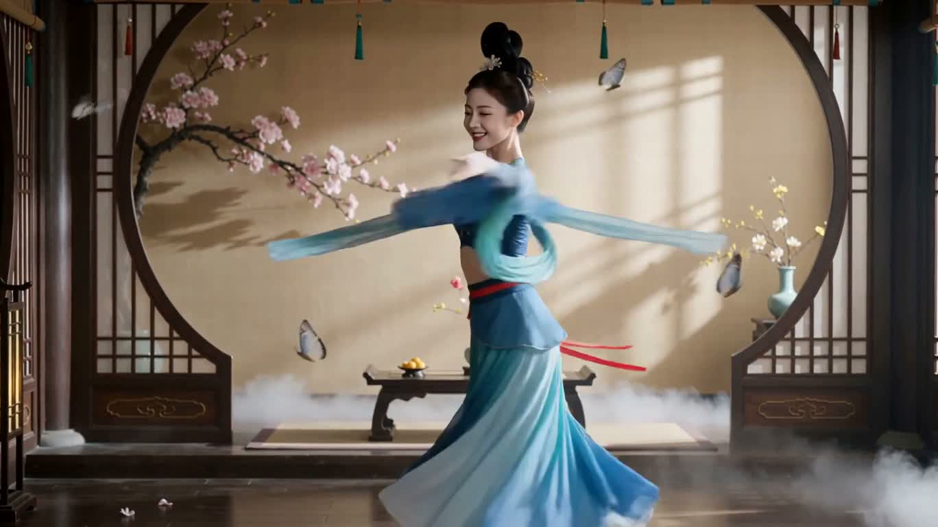 화려한 나비의 춤