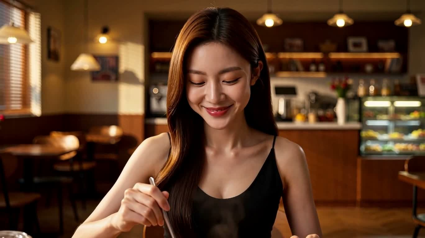 暖咖啡馆里的美味一餐