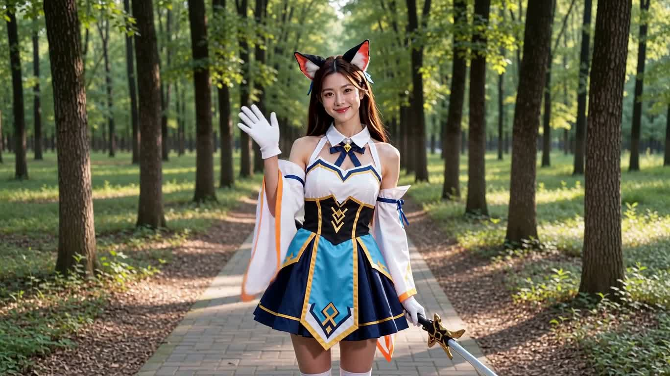 Warm Greetings in the Forest