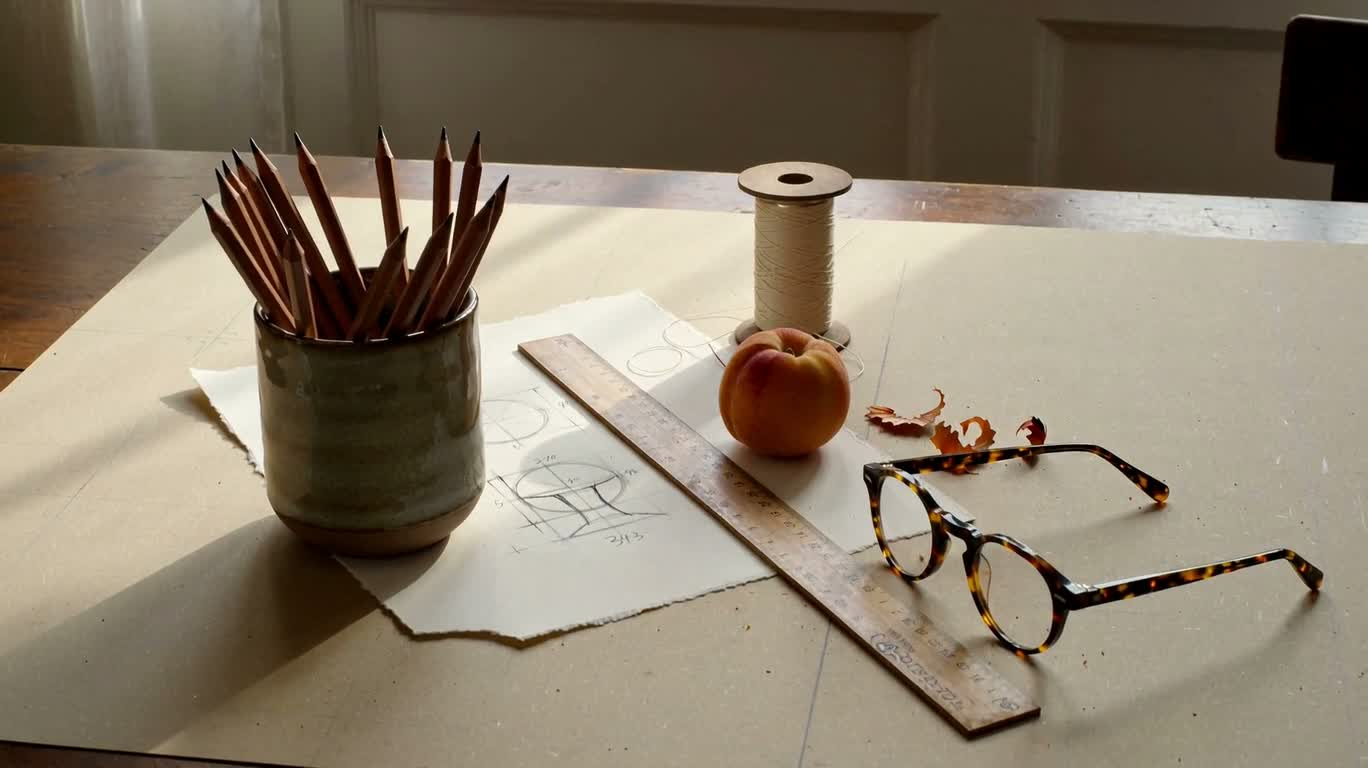 Couches de nature morte dans la lumière de l'après-midi — AI video creation