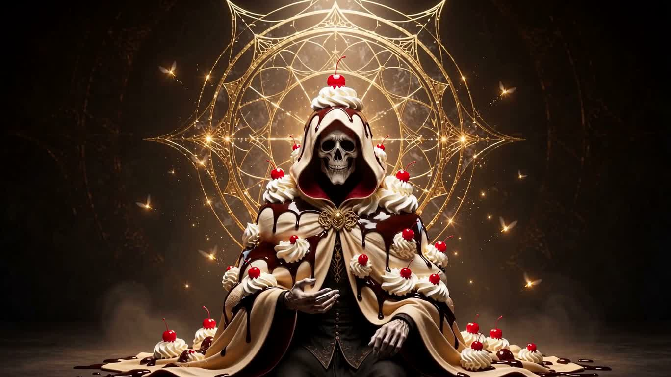冰淇淋霜覆的冰霜死神