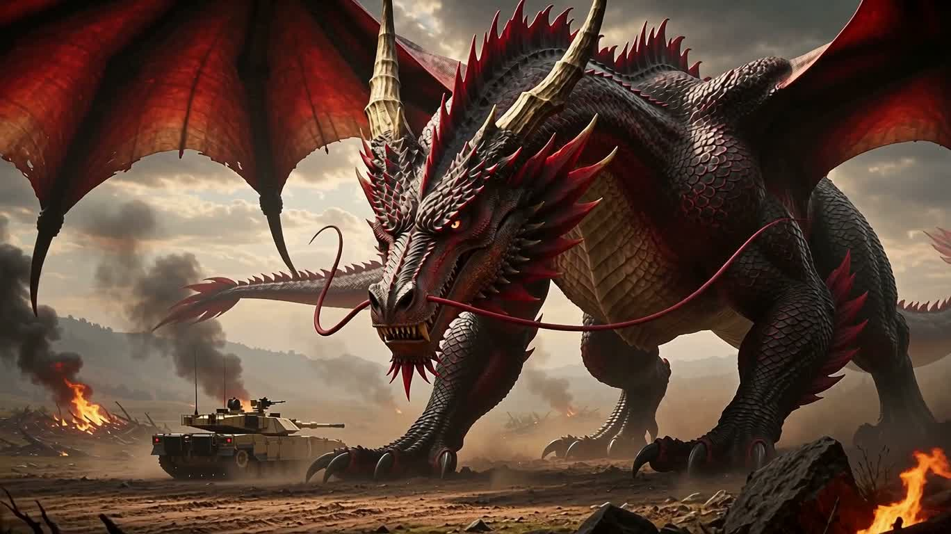 Flame Dragon and Steel Chariot