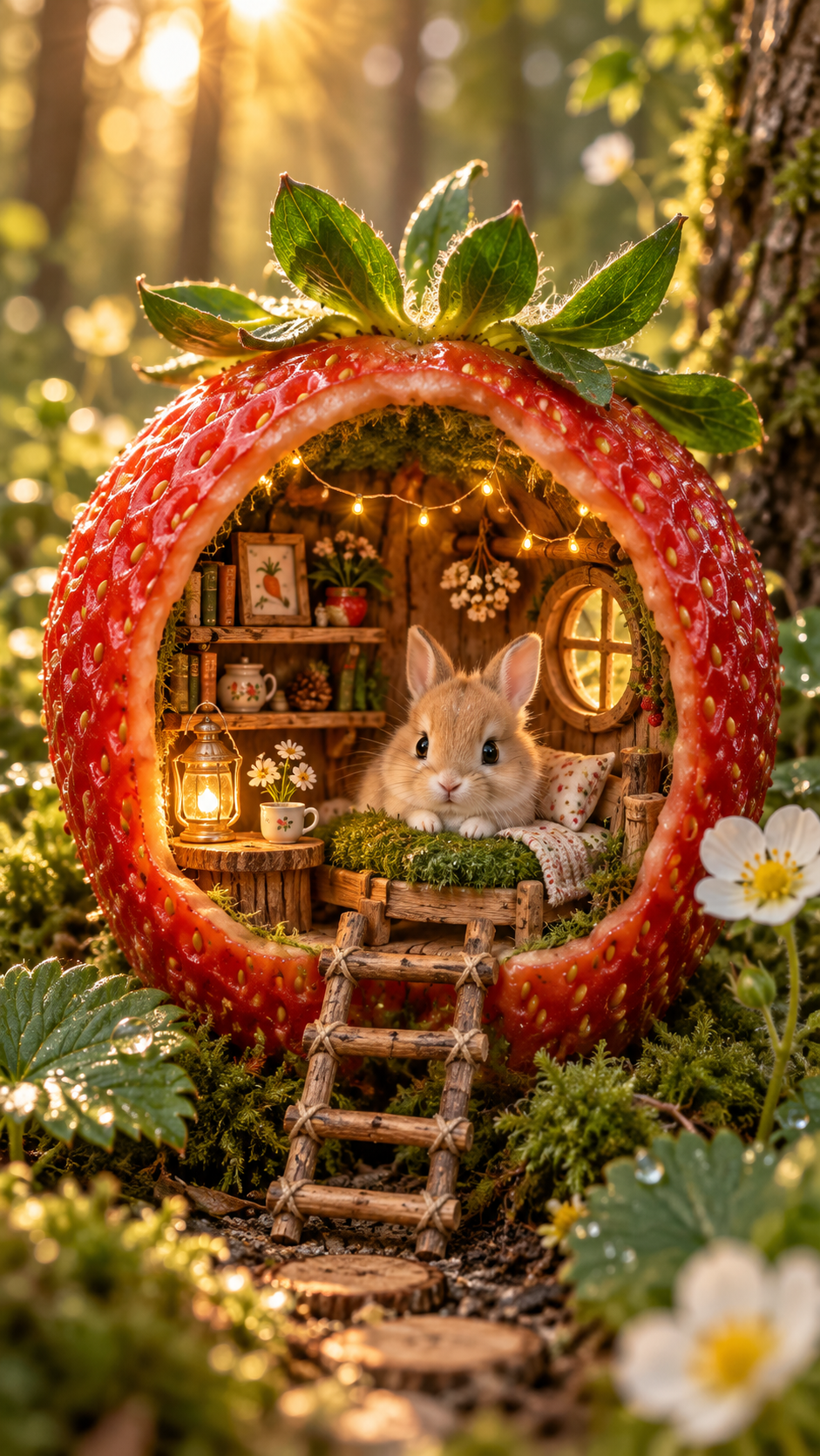 魔法森林水果小屋微缩奇幻场景