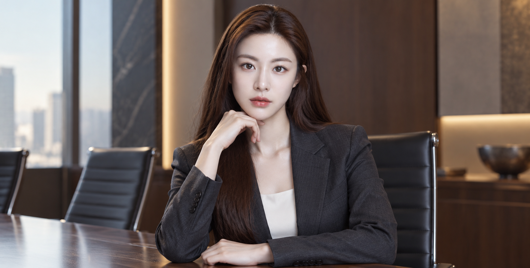 영화 같은 고급 비즈니스 프로필 사진