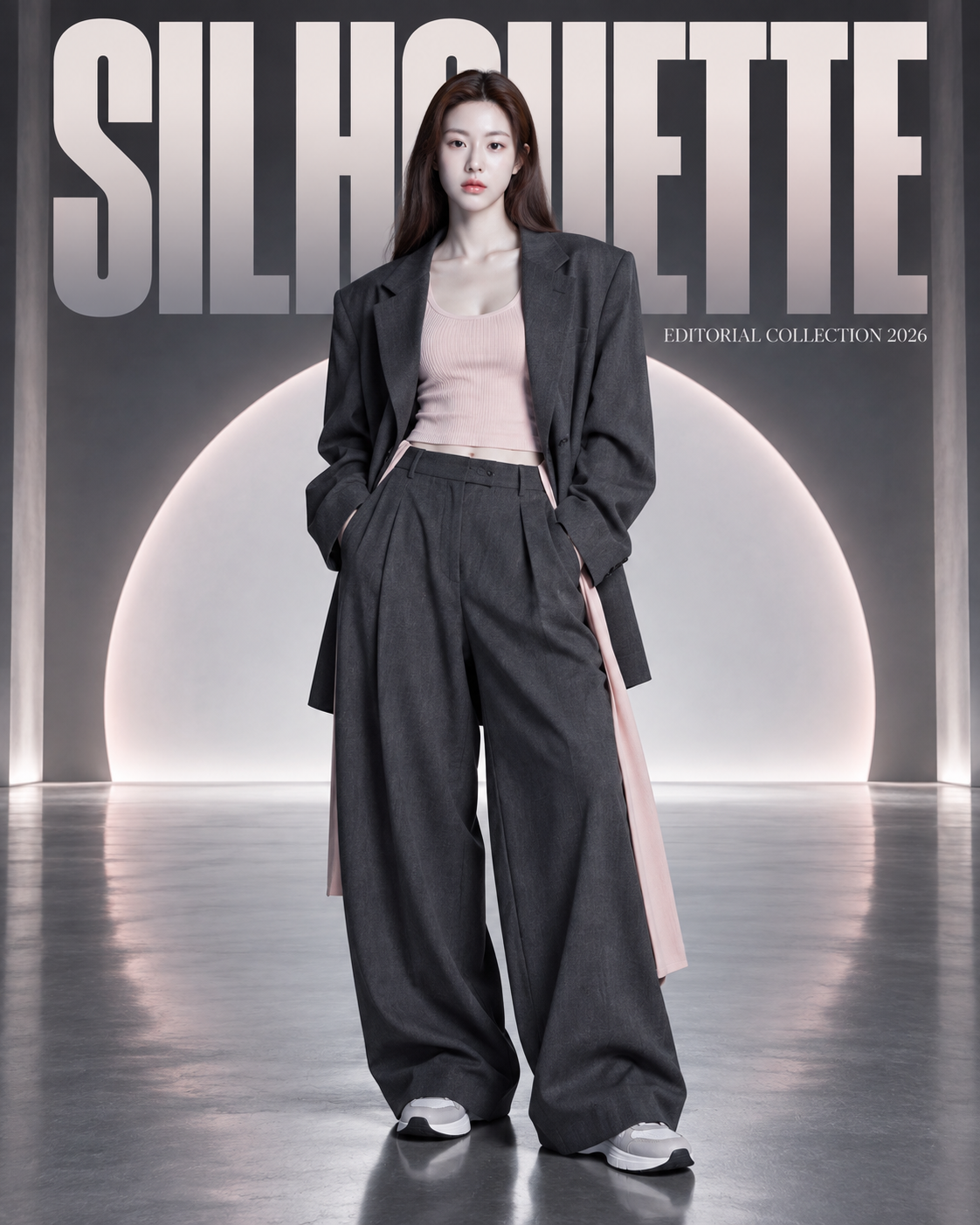SILHOUETTE极简未来感高级时装海报