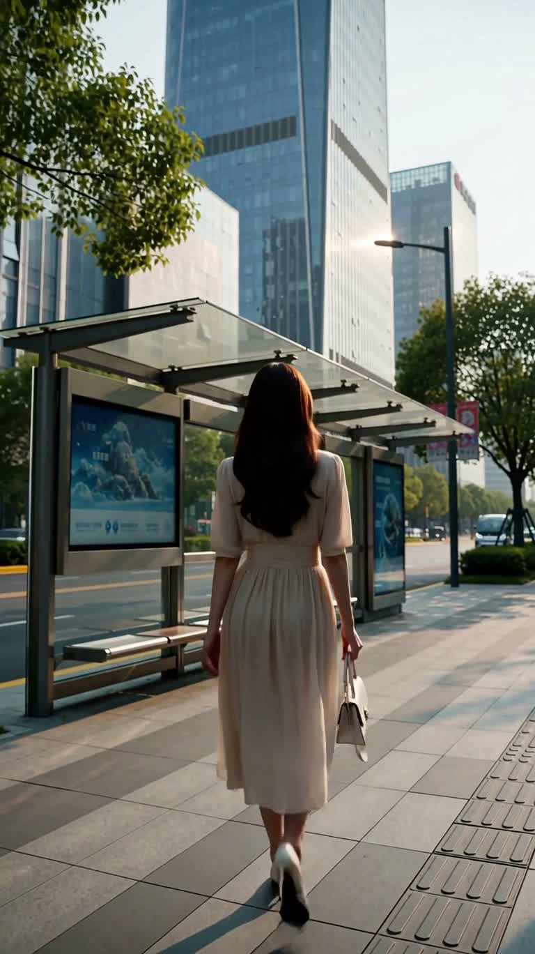 Future Mobility on a Sunny Street Corner — AI video creation