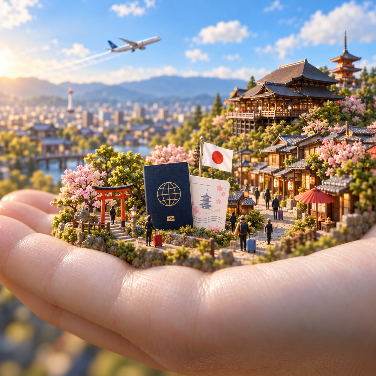 掌心里的京都微缩旅行立体景观