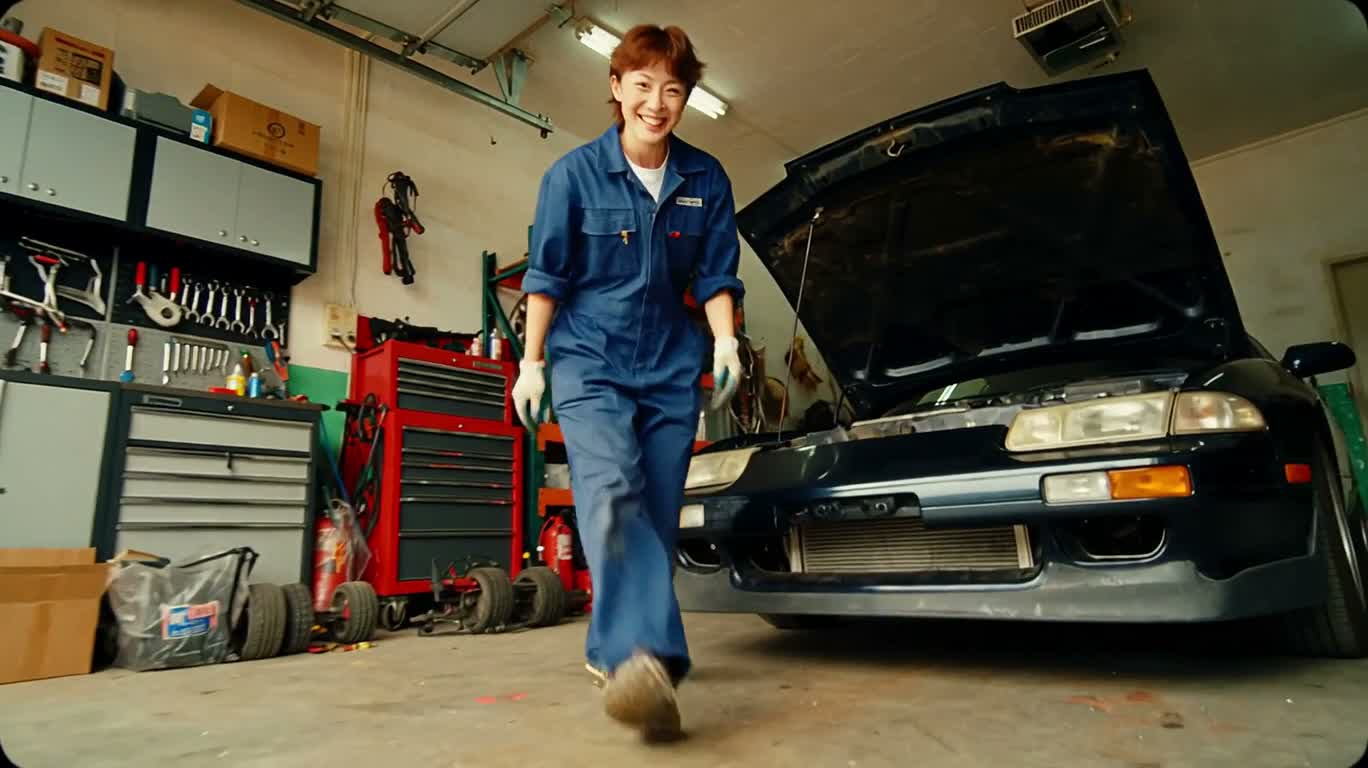 Essai surprise dans le garage