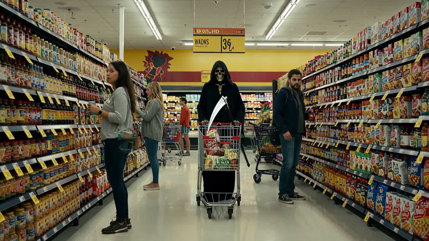 La Mort fait ses courses — AI video creation