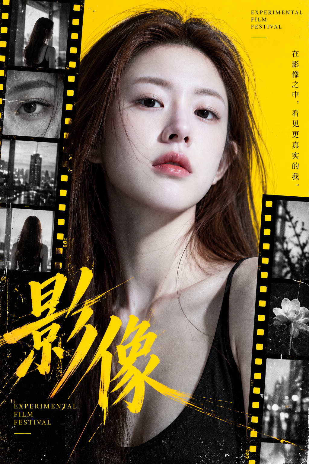 Experimental Film Festival Character Key Visual Poster