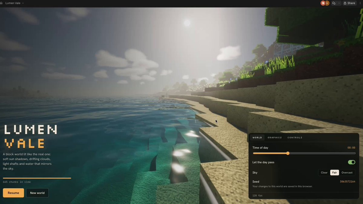 浏览器版我的世界克隆 — AI video creation