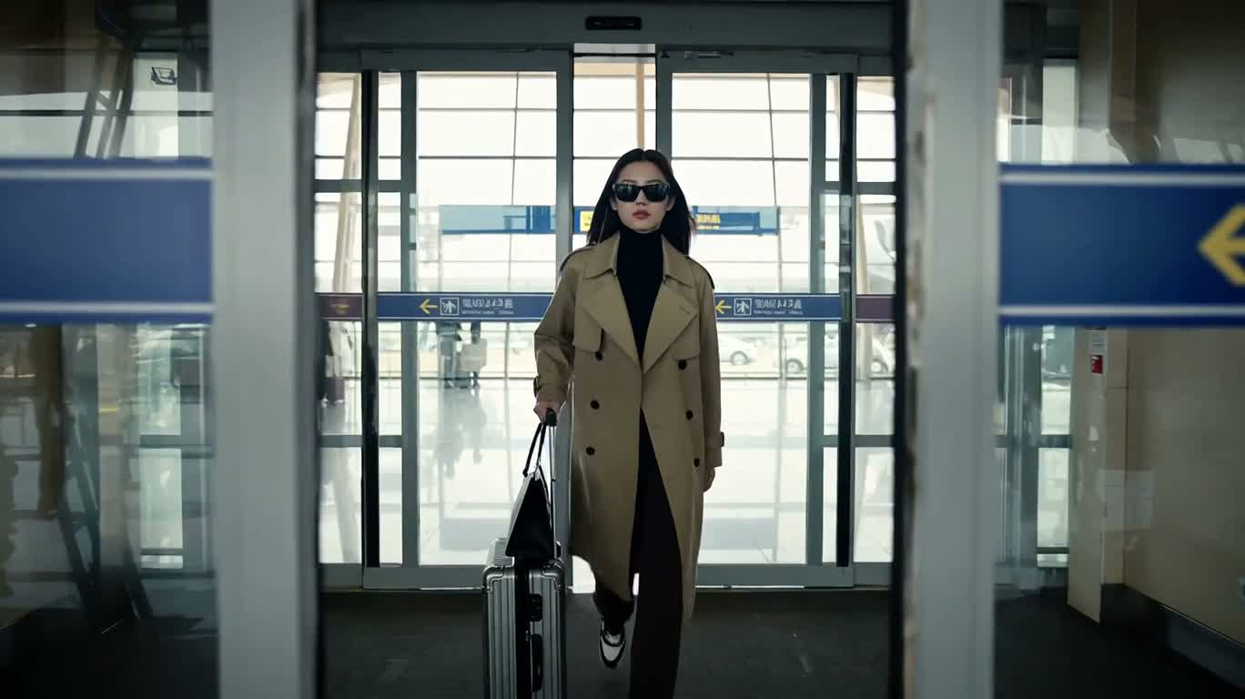Éditorial de mode aéroport de luxe