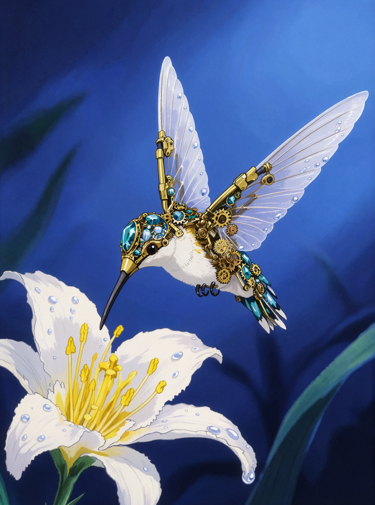 蜂鸟机器人 · 日系赛璐璐 — AI image creation