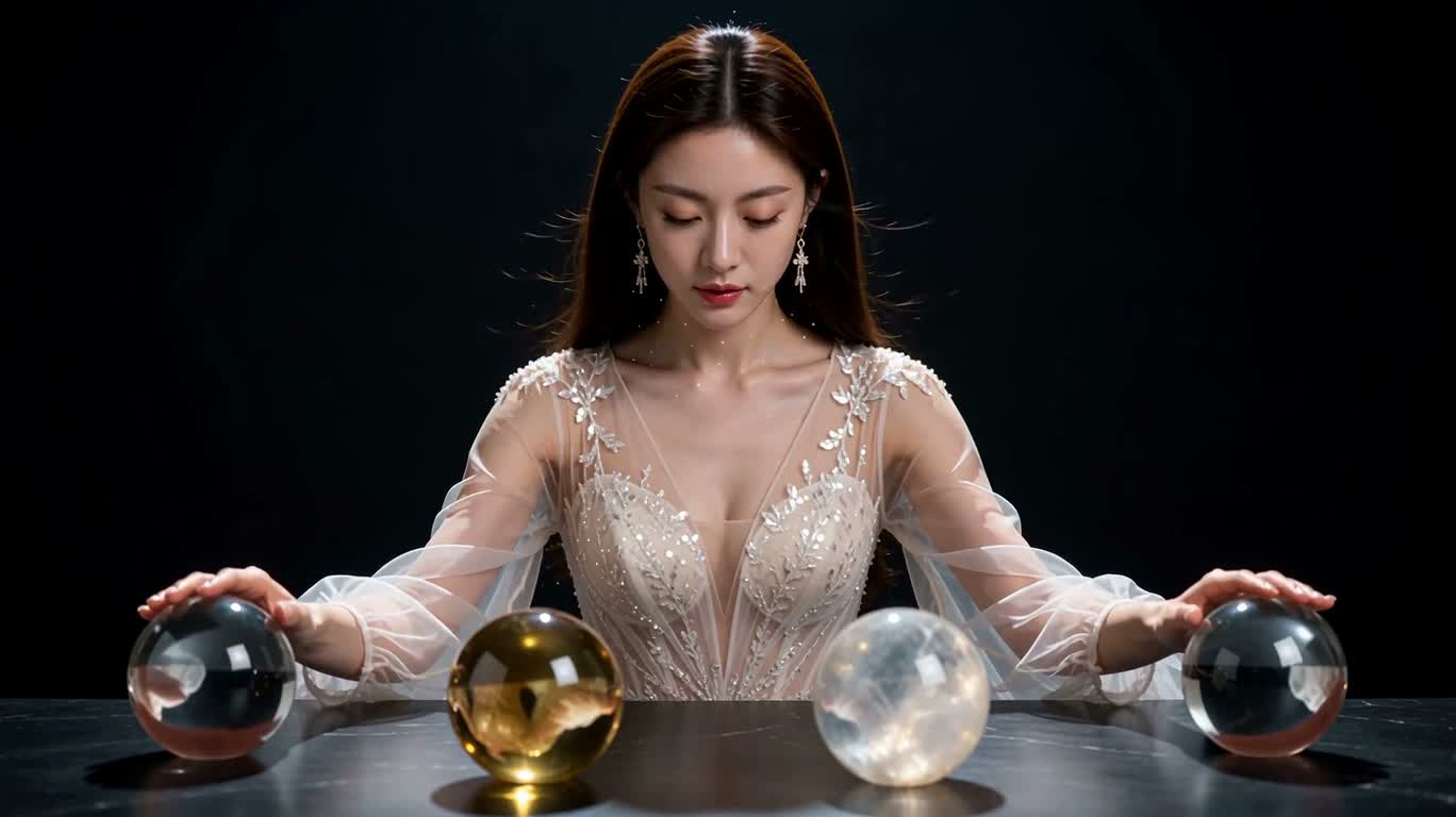 金の塵の霊球通霊儀式 — AI video creation
