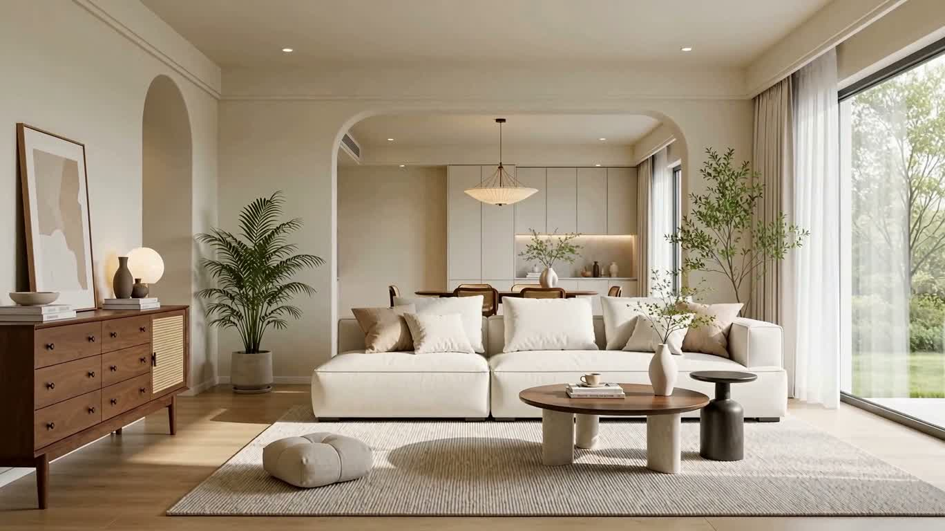 温暖现代客厅