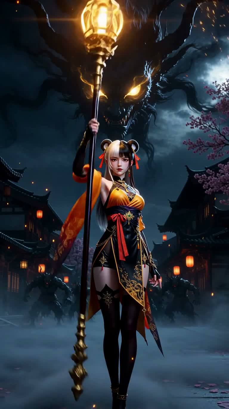 金符破夜,直面天眼 — AI video creation
