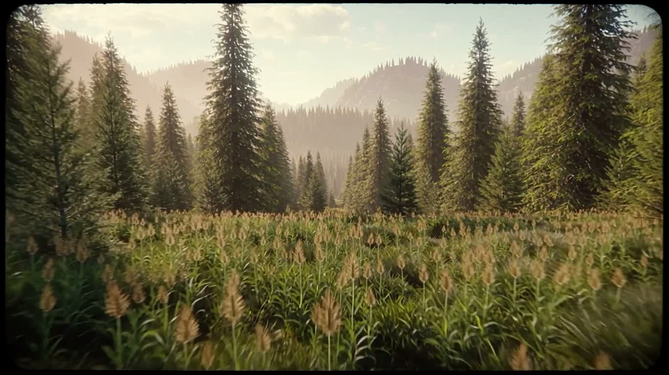 Dreamlike Prehistoric Temperate Forest Fantasy