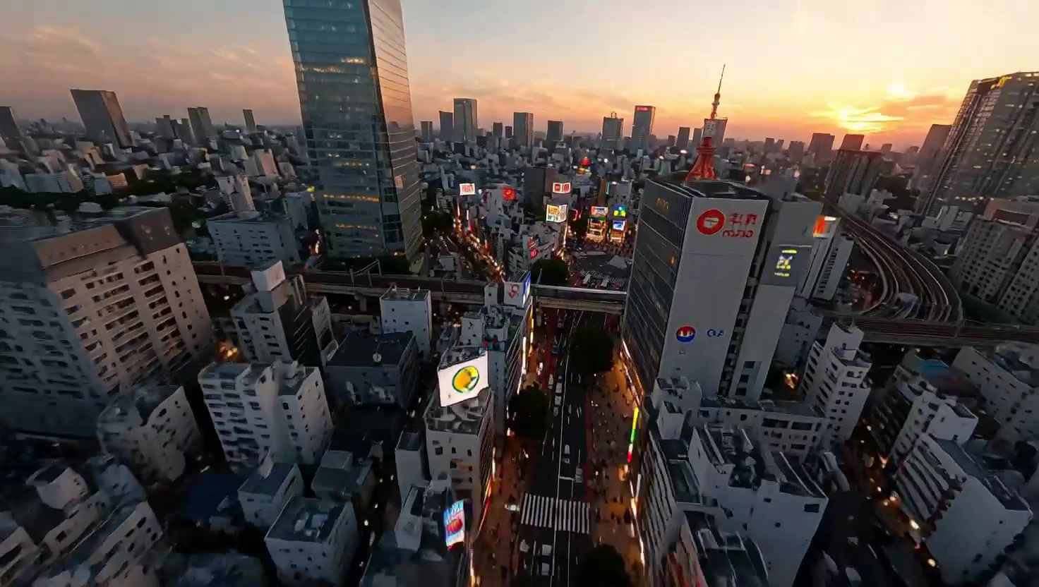 Hẻm hoàng hôn Tokyo, FPV một cảnh quay