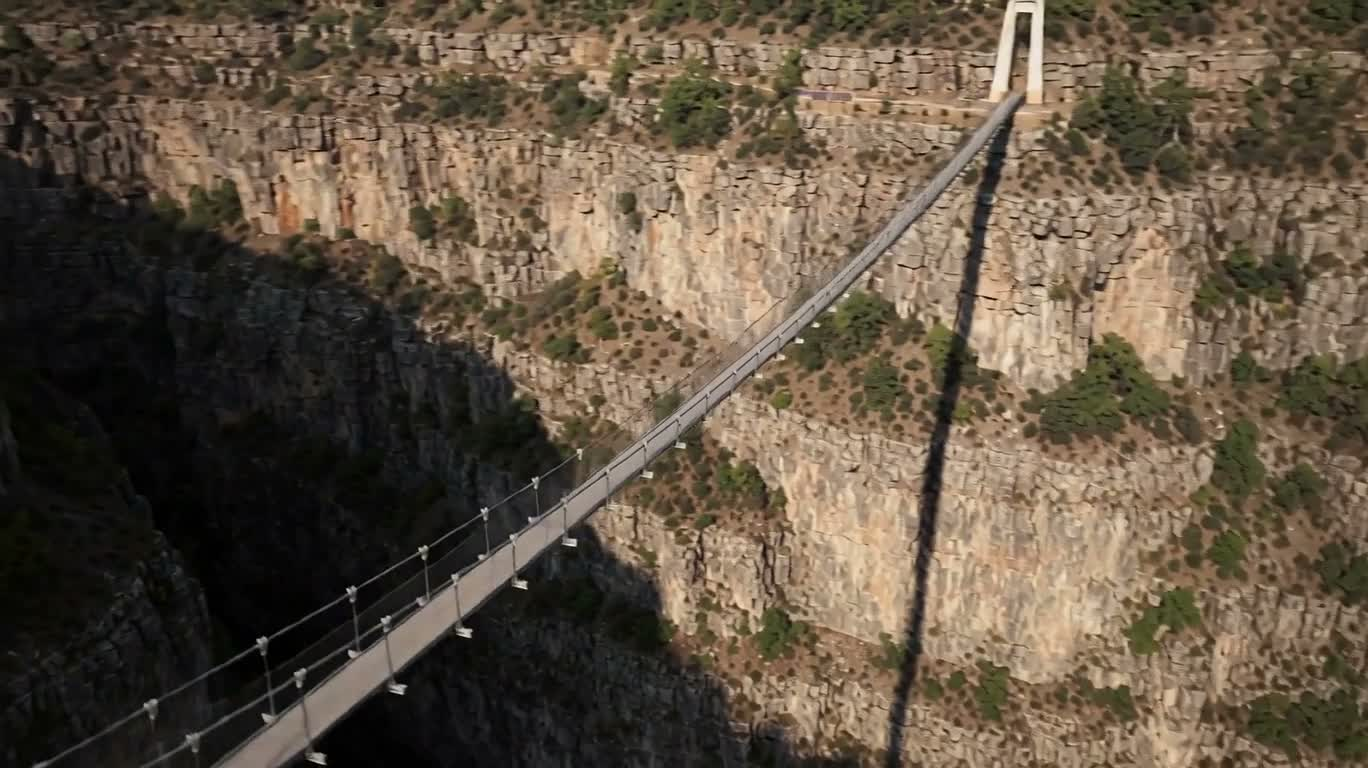 Pont suspendu du canyon