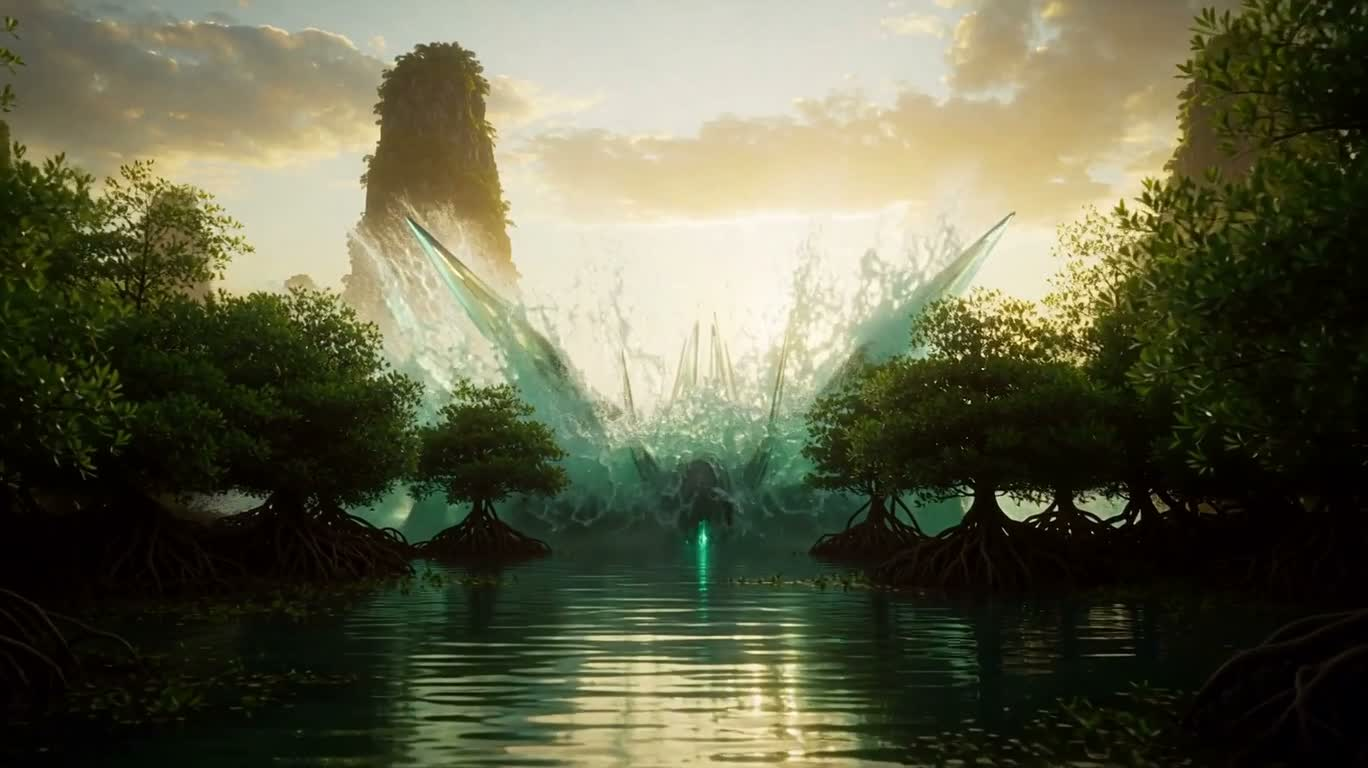 Liquid Crystal Mangrove Mech Legend