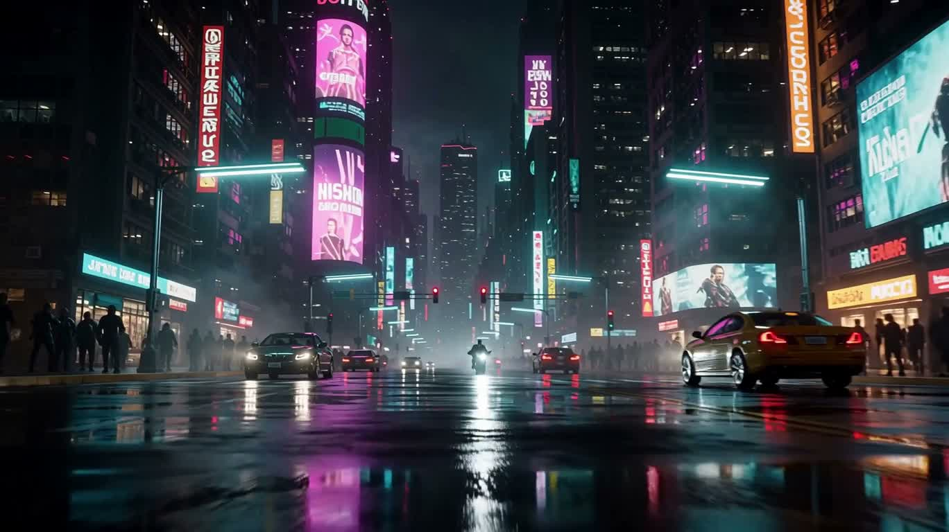 Bầu trời neon: Cuộc trốn chạy tốc độ
