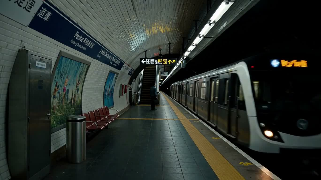 La porte de la plage au bout du métro