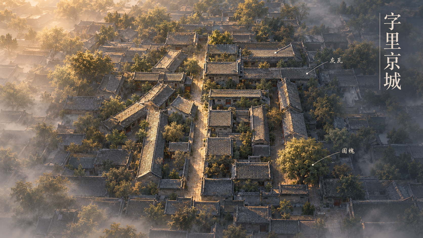 Pékin en caractères : concept d'ombres et lumières des hutongs
