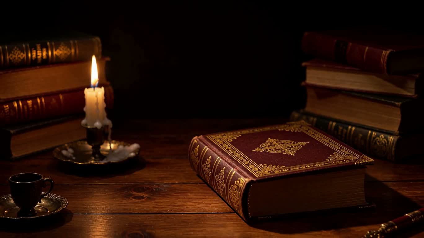 Papercraft Ghost House by Candlelight