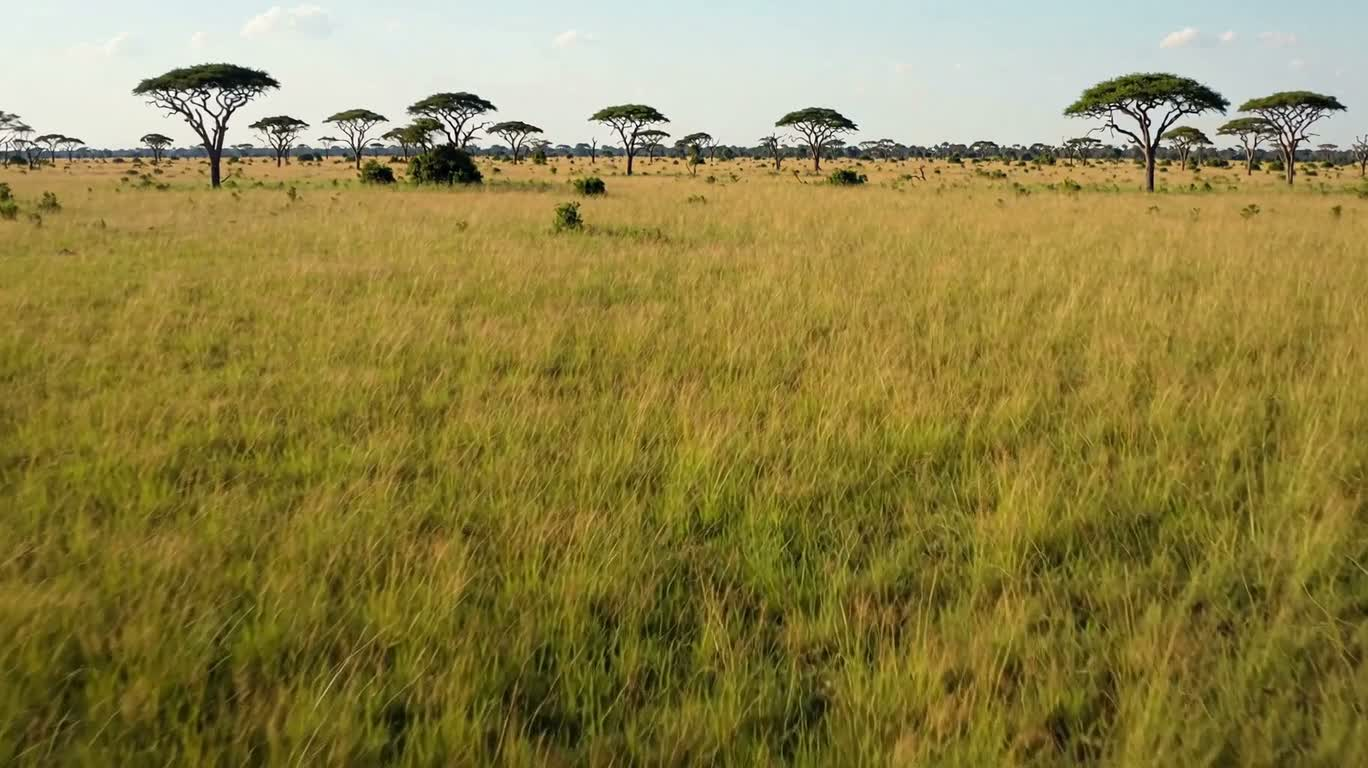 Golden Savanna and Acacia Tree