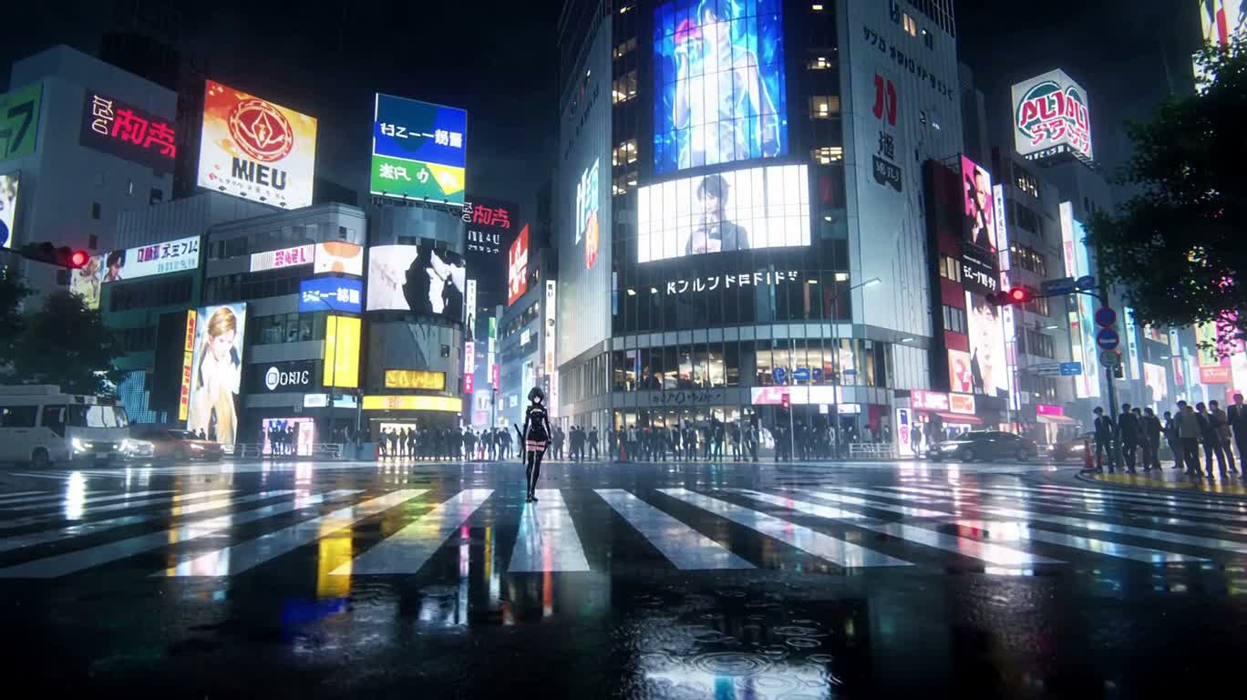 ネオン渋谷の浮遊刃決戦
