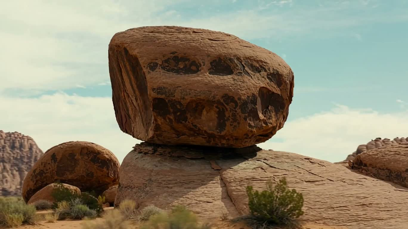 Balancing Megalith in the Desert